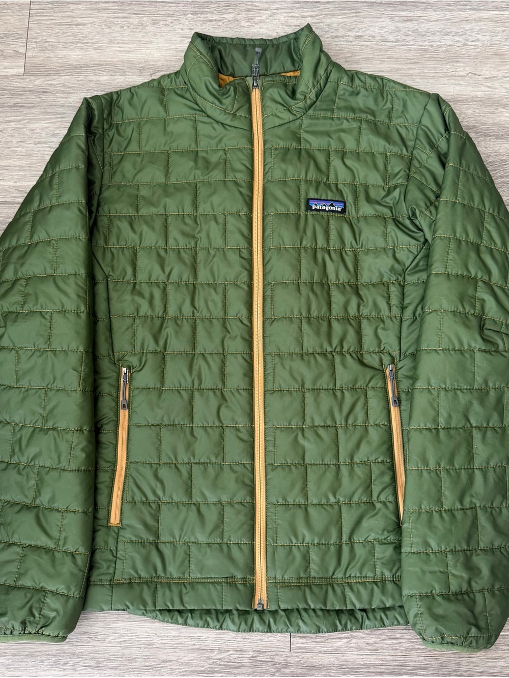 Rare Color Patagonia Nano Puff Coat Mens Small (Womens Med) Green Puffer Jacket